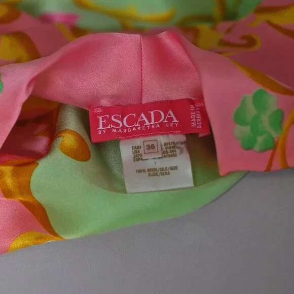 Escada By Margaret Ley Silk Body Blouse - Germany - Picture 6 of 6